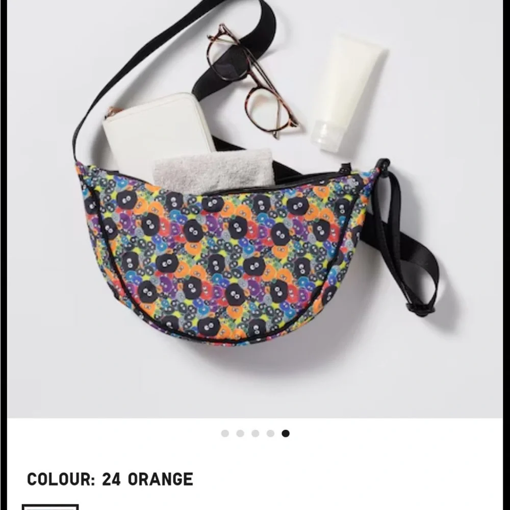 Uniqlo Totoro Colorful Floral Bag - Picture 1 of 5